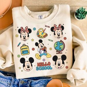 Mickeyy mouse Welcome Back to School Png, First Day Of School png, Mouse and friends, First/Second/Third Grade Back to s