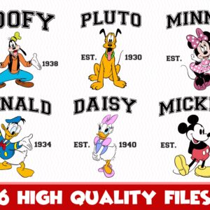 Retro Mouse and Friends Svg Bundle, Happy Mouse and Friends Svg, Magical Kingdom, Family Trip Svg, Magicworld Png Svg Fi