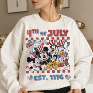 Happy 4th july Micey and friends PNG, Mikey Sublimation, 4th July Mouse and Friends, Fourth of July T Shirt Design, USA