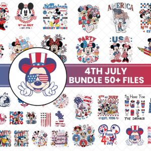 Micey Mouse 4th of July Bundle PNG, Independence Day, Kids 4th of july, Mikey Sublimation, 4th July Mouse and Friends, F
