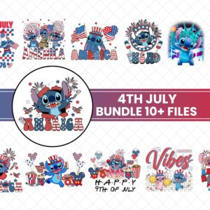 4th Of July Blue alien PNG Bundle, Blue Cartoon Sublimation Bundle, 4th July Blue Cartoon, Fourth of July T Shirt Design