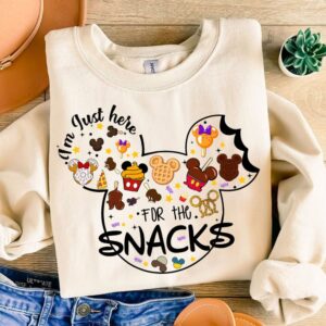 I'm just here for the snacks Png, Snackgoal Svg, Mickeyy Mouse and friends Snack Vacation Png, Vacay Mode Png, Magical K