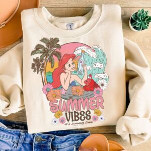 Summer Vibes PNG, Magical Mermaid Sublimation Design PNG, Retro Summer Png, Princess Summer Png, Magical Kingdom, Magica