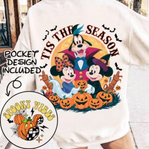 Mouse Tis The Season Png, Trendy Micey Mouse Halloween PNG, Trick Or Treat PNG, Halloween Png, Spooky Season Png, Hallow