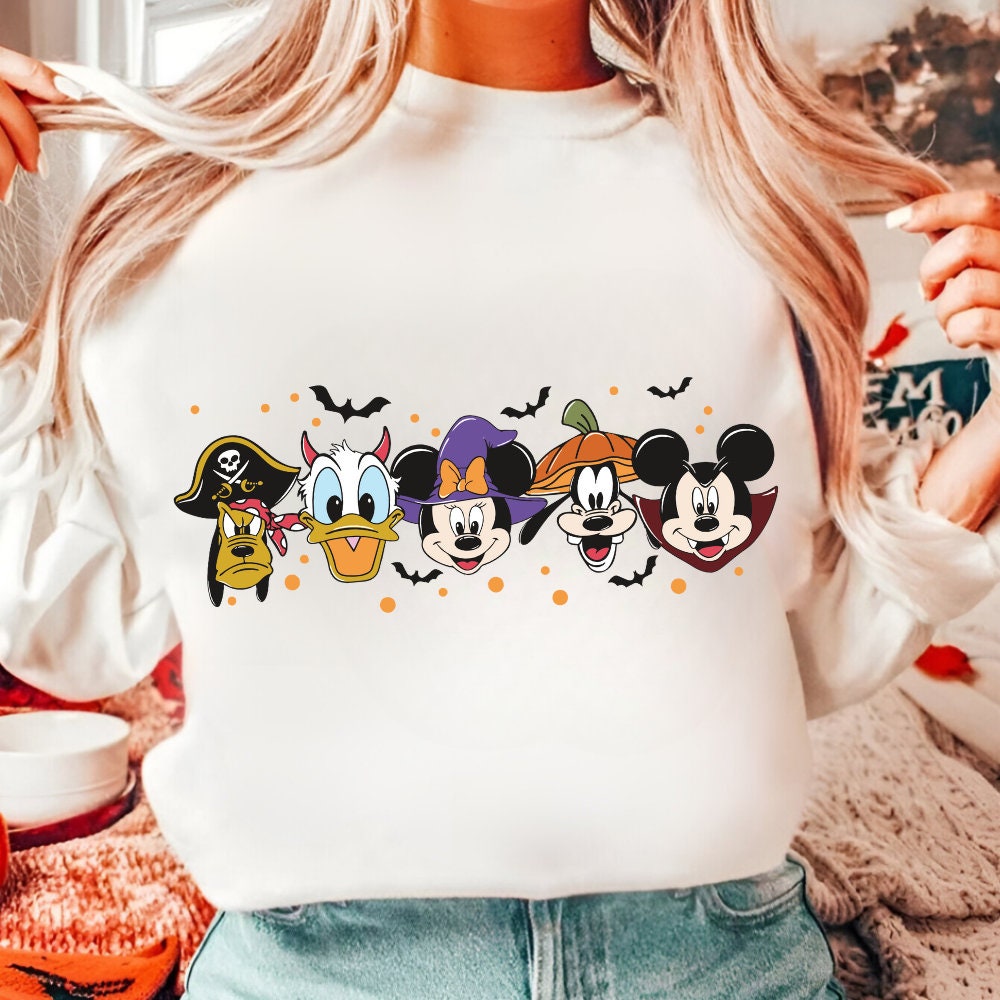 Retro Micey Mouse Halloween Png, Trendy Micey Mouse Halloween PNG, Trick Or Treat PNG, Spooky Season Png