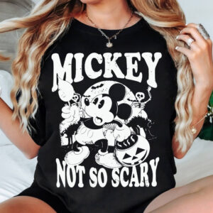 Retro Micey Mouse and friends Halloween Not so scary Png, Trendy Micey Mouse Halloween PNG, Trick Or Treat PNG, Spooky S