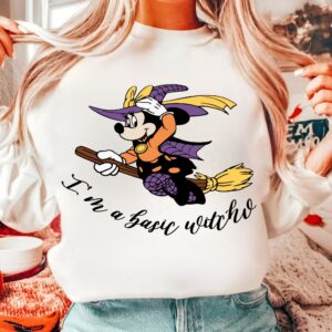 Retro Micey Mouse Halloween I'm a basic witch Png, Trendy Micey Mouse Halloween PNG, Trick Or Treat PNG, Spooky Season P