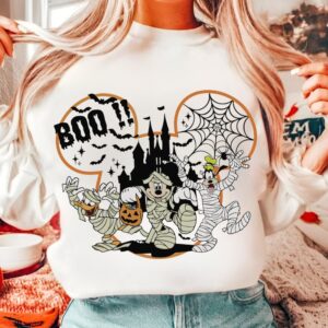 Retro Mouse Halloween boo Trick or treat co Png, Trendy Micey Mouse Halloween PNG, Trick Or Treat PNG, Spooky Season Pn