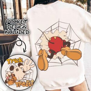 Retro Micey Mouse Halloween Trick or treat Png, Trendy Micey Mouse Halloween PNG, Trick Or Treat PNG, Spooky Season Png