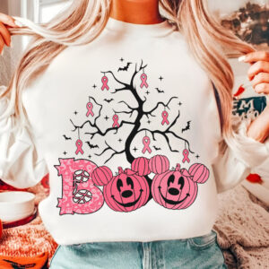 Retro Micey Mouse Boo Halloween Png, Trendy Micey Mouse Halloween PNG, Trick Or Treat PNG, Spooky Season Png, Breast can