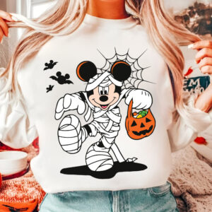 Retro Micey Mouse Halloween Png, Trendy Micey Mouse Halloween PNG, Trick Or Treat PNG, Spooky Season Png