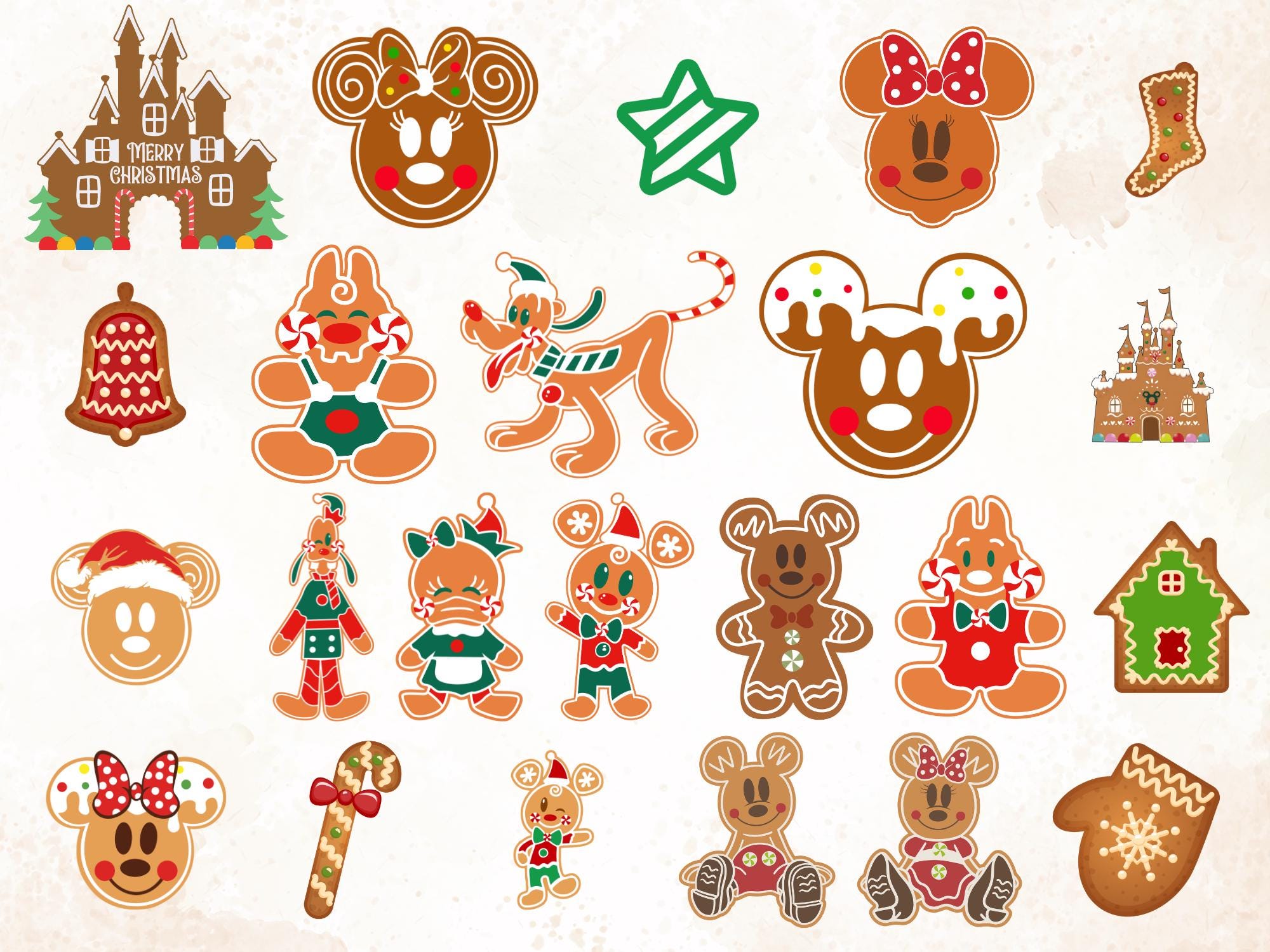 Christmas Svg Bundle, Christmas Doodle Svg, Mouse Gingerbread, Pink Gingerbread Svg, Gingerbread Castle Svg, Gingerbread