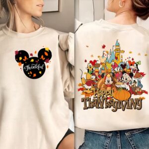 Mouse Happy Thanksgiving Png , Tis The Season, Mouse Pumpkin Spice Svg, Fall Vibes, Mouse And Friend Thanksgiving, Autum