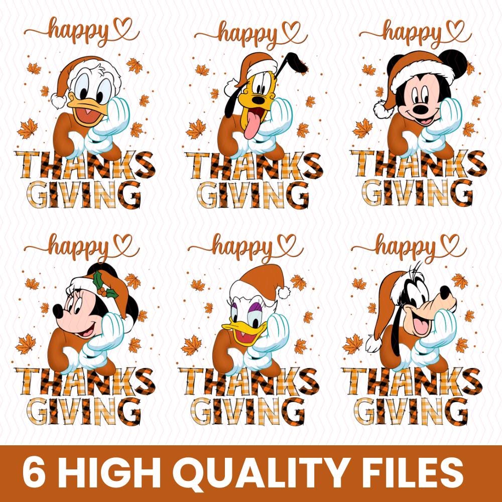 Mickeyy Mouse Fall Thanksgiving Png , Tis The Season, Mouse Pumpkin Spice Svg, Fall Vibes, Mouse And Friend Thanksgiving