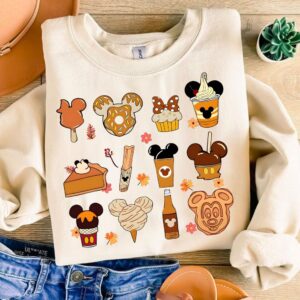 Mickeyy Mouse Fall Thanksgiving Png , Tis The Season, Mouse Pumpkin Spice Svg, Fall Vibes, Mouse And Friend Thanksgiving