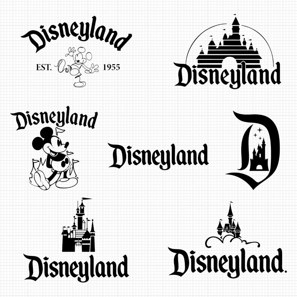 Disneyland Text SVG, Disneyland Alphabet SVG, Letters SVG, Disneyland Word Symbol Svg, Vinyl Cut File, Pdf, Png, Disneyl
