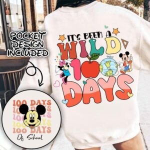Retro Mikey mouse Happy 100 Days Of School Png, Cartoon Character Of School Svg, Cartoon School Png, 100 Days Brighter,