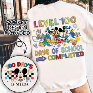 Retro Mikey mouse Happy 100 Days Of School Png, Cartoon School Png, 100 Days Brighter, mikey and friends, Cartoon Chara